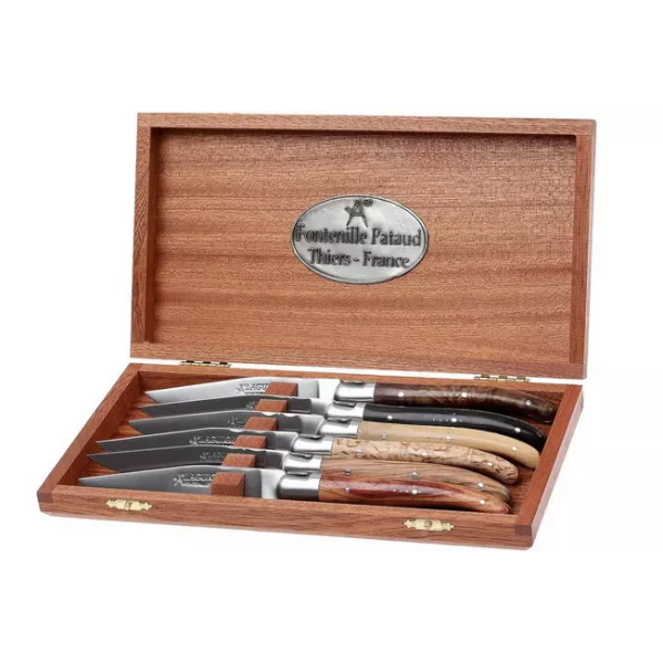 Assortiment de 6 couteaux à steak Fontenille Pataud