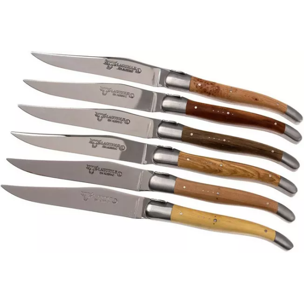 Laguiole en Aubrac set de couteaux à steak 6 pièces bois français