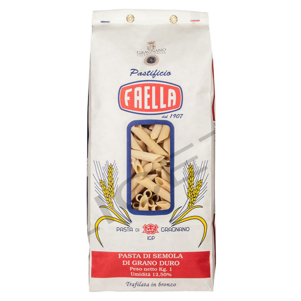 Penne medie Lisce IGP Nudeln aus italienischem Hartweizen 500 g Packung - Faella Gragnano