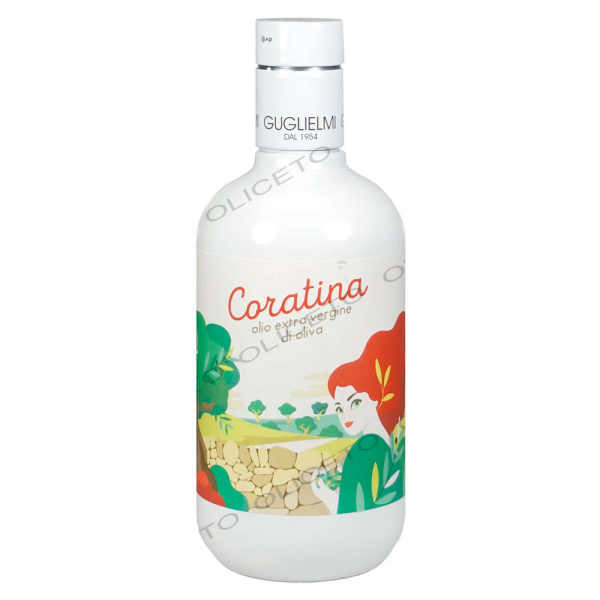 Huile d'olive extra vierge Coratina Monocultivar, variété pure 500 ml - Guglielmi