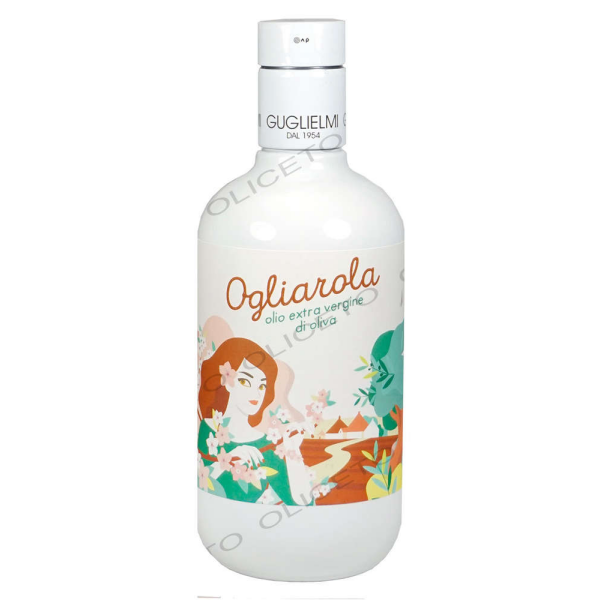 Huile d'olive extra vierge monocultivar Ogliarola, cépage 500 ml - Guglielmi