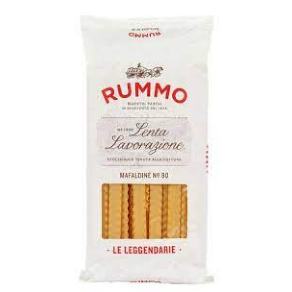 Mafaldine No. 80 Pâtes de Semoule de Blé Dur 500g Pack - Pasta Rummo