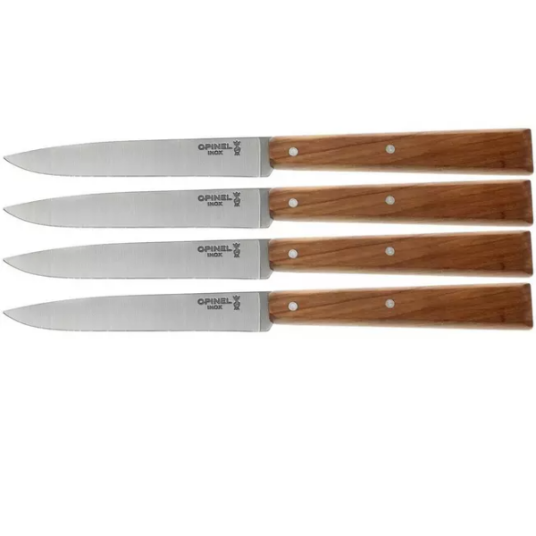 Opinel T001515, set de couteaux à steak, Esprit Sud, bois d'olivier