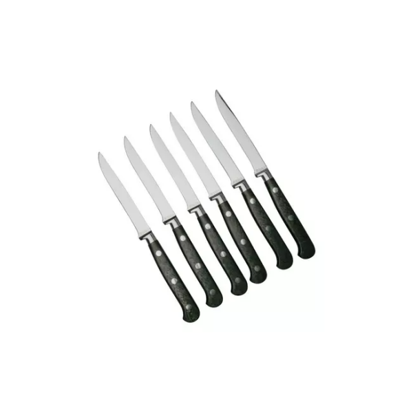 Maserin Apollo Carbon 2411-CA ensemble de 6 couteaux à steak