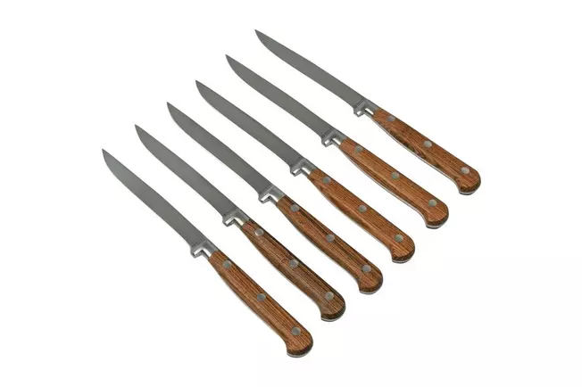 Maserin Apollo Bocote 2411-BO ensemble de 6 couteaux à steak