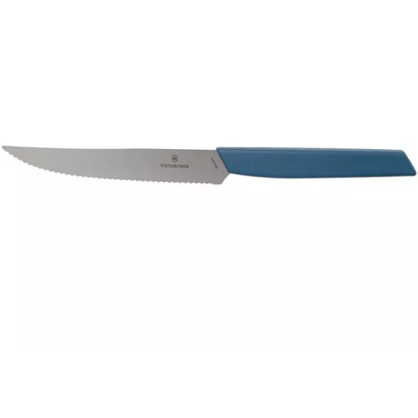 Victorinox Swiss Modern 6.9006.12W2 couteau à steak 12 cm, bleu