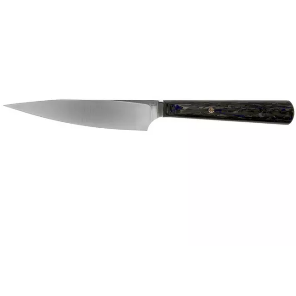 WE Knife Yakula 2013A Blue & Black Fibre de carbone, couteau universel 11 cm