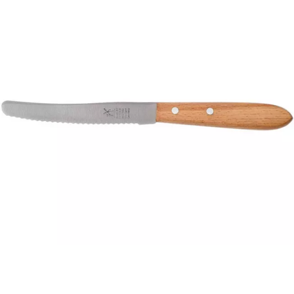 Robert Herder couteau à steak droit classique hêtre rouge acier inoxydable