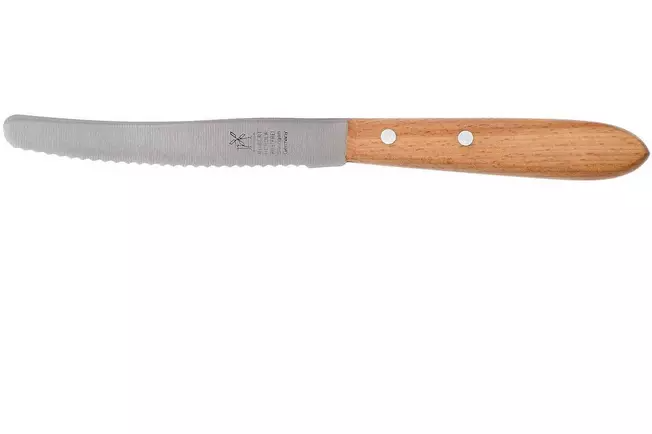Robert Herder couteau à steak droit classique hêtre rouge acier inoxydable