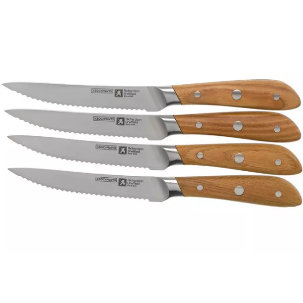 Richardson Sheffield Scandi 09500P571BR4 ensemble de 4 couteaux à steak