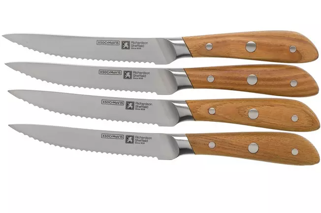 Richardson Sheffield Scandi 09500P571BR4 ensemble de 4 couteaux à steak