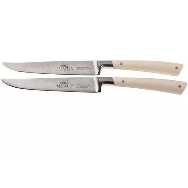 Lion Sabatier Edonist Perle set de 2 couteaux à steak, blanc, 808281