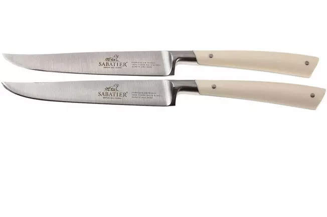 Lion Sabatier Edonist Perle set de 2 couteaux à steak, blanc, 808281