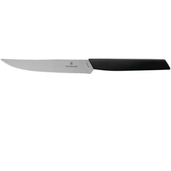 Victorinox Swiss Modern 6.9003.12W couteau à steak 12 cm, noir