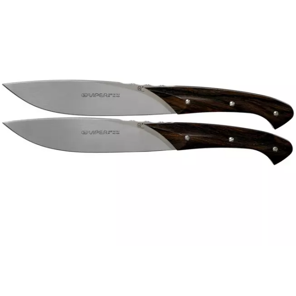 Viper Fiorentina ensemble de couteaux à steak en bois de ziricote 2 pièces, VT7500-02ZI