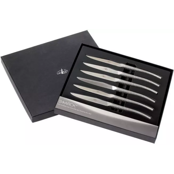 Forge de Laguiole, T6 LOG Philippe Starck coffret de couteaux à steak
