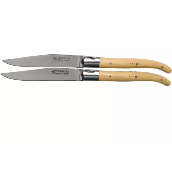 Fontenille Pataud Laguiole coffret 2 couteaux steak bois, LTC2LB