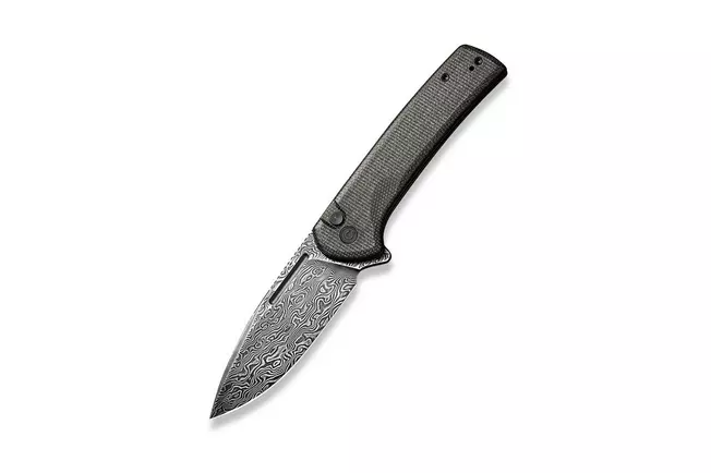 Civivi Conspirator C21006-DS1 Black Micarta, couteau de poche Damas