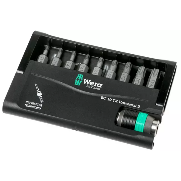 Wera Bit-Check 10 Torx universel Jeu de 10 Torx, 5057115001