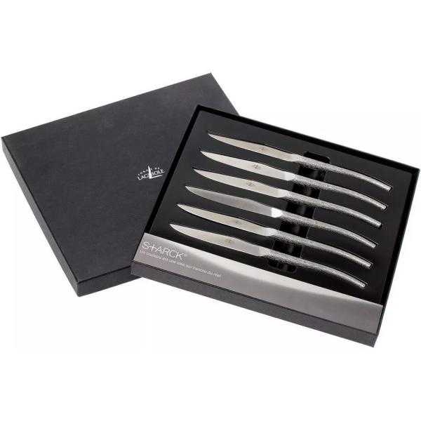 Forge de Laguiole, T6 LOG Philippe Starck coffret de couteaux à steak