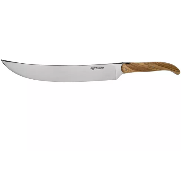 Laguiole en Aubrac sabre à champagne bois d'olivier