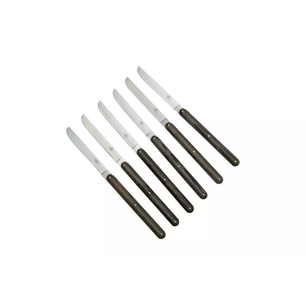 Forge de Laguiole Andrée Putman T6PUTMANFRD Coffret 6 couteaux de table frêne