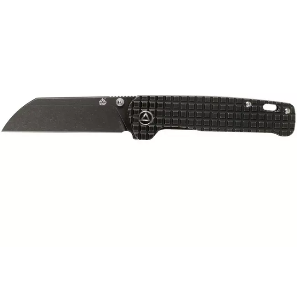 QSP Knife Penguin QS130-OFRG Textured Titanium, Blackwashed 154CM couteau de poche