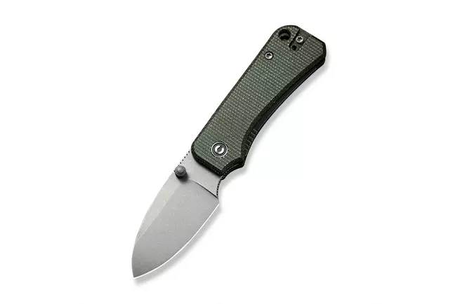 Civivi Baby Banter C19068SB-1 Green Micarta, Grey Stonewashed couteau de poche, design Ben Petersen
