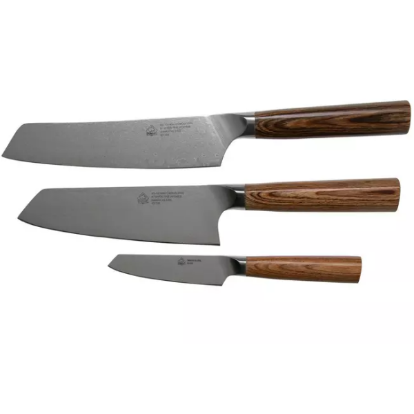 PUMA IP Chef, Santoku, Couteau d'office, 821209, ensemble de 3 couteaux