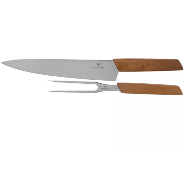 Victorinox Swiss Modern 6.9091.2 set à découper, bois de noyer