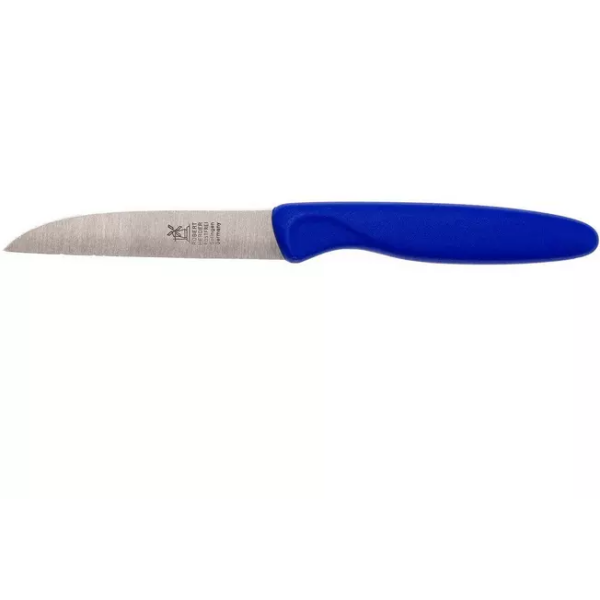 Robert Herder couteau à éplucher classique droit Acier inoxydable, bleu, 8,5 cm