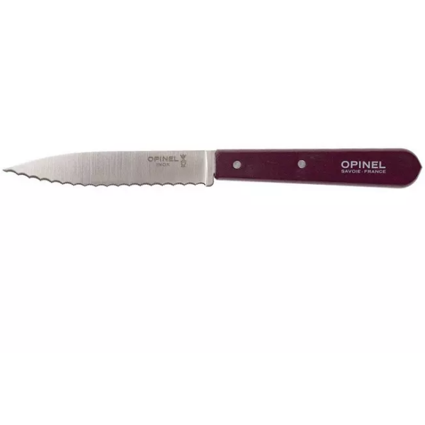 Couteau à éplucher dentelé Opinel N°113, violet