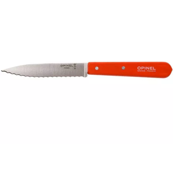 Couteau à éplucher dentelé Opinel N°113, orange
