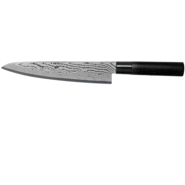 Tojiro Shippu Couteau de chef damas noir 21 cm, FD-1594