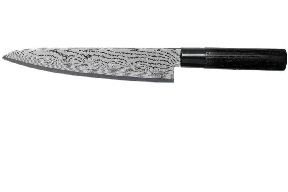Tojiro Shippu Couteau de chef damas noir 21 cm, FD-1594