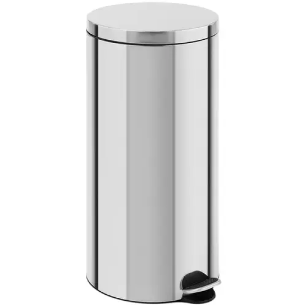 Poubelle à pédale - 30 l - Acier inoxydable