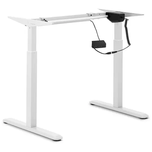 Cadre de bureau réglable en hauteur - 120 W - 80 kg - blanc