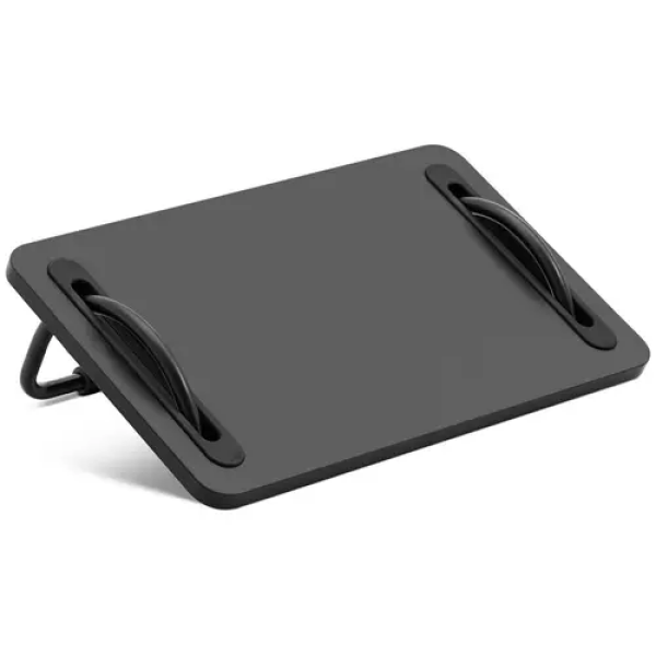 Repose pieds bureau - acier / plastique / aggloméré / feutre - noir - 30 kg