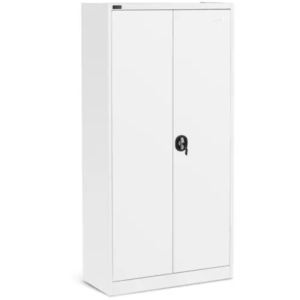 Armoire métallique - 180 cm - 4 étagères - Blanc