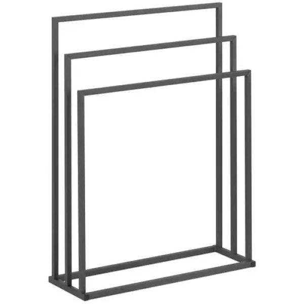 Porte-serviette sur pied - 3 barres - Largeur : 65 cm