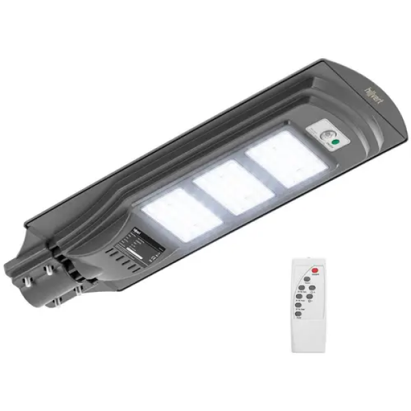 Lampadaire solaire - détecteur de mouvement - 300 W - 6000 - 6500 K - 14-16 h - IP54