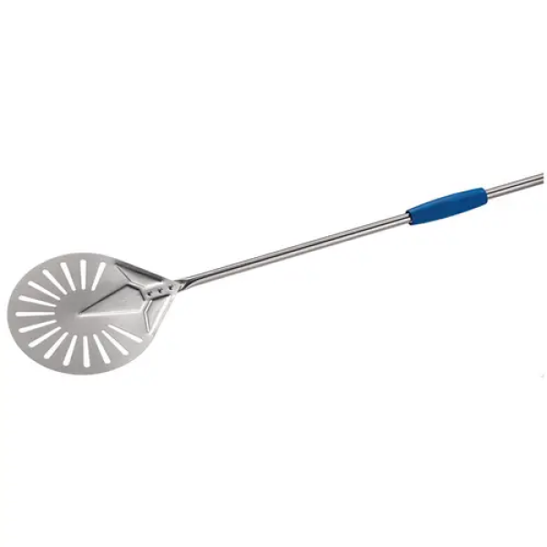 Pelle à pizza - Ø23 cm - Tête perforée - Manche : 120 cm - Acier inoxydable