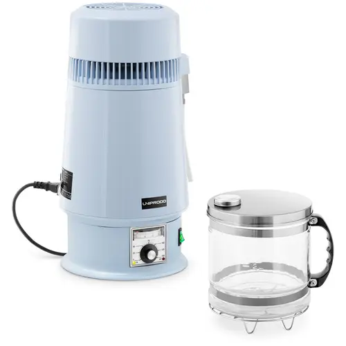 Distillateur d'eau - 4 l - Température réglable - Cruche en verre