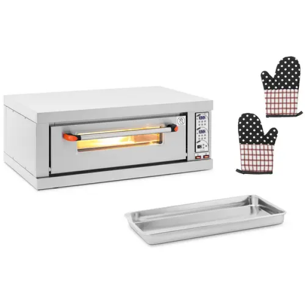 Four à pizza électrique - 1 chambre - 3200 W - Ø 40 cm - pierre réfractaire - Royal Catering