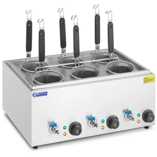 Cuiseur à pâtes avec 6 paniers - Température : 30 - 110 °C
