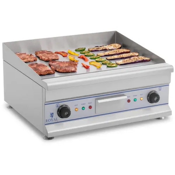 Plancha électrique lisse - Double - 60 cm - 2 x 3 200 W