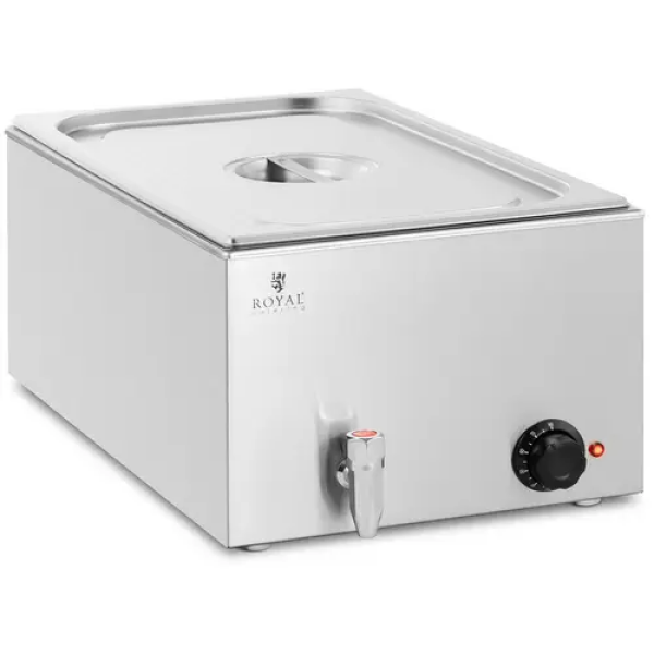 Bain-marie - 600 W - 1 x GN 1/1 - Robinet de vidange