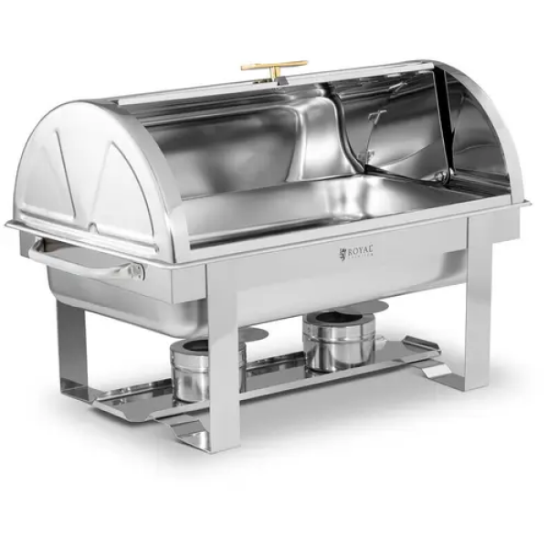 chafing dish - GN 1/1 - 9 L - 2 bruleurs - Royal Catering