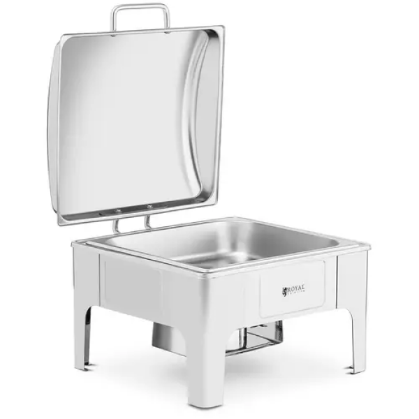 Chafing dish - GN 2/3 - Royal Catering - 5,3 l - 1 bruleur - Forme arrondie