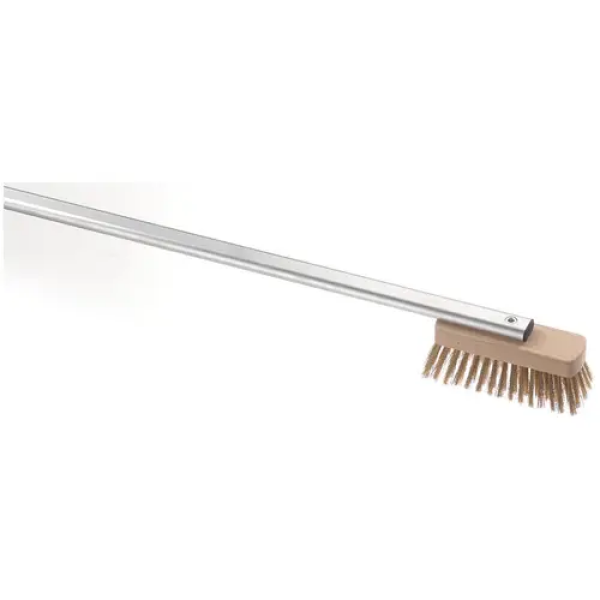 Brosse pour four à pizza - Brosse de 16 x 5 x 4,7 cm - Manche de 120 cm